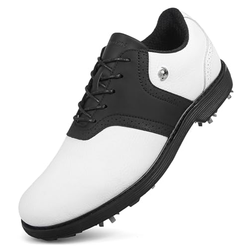 SDEQA wasserdichte Golfschuhe für Herren mit Spikes, lässige Golf-Sneaker für Golfsport, große Größe,A,46 EU SDEQA wasserdichte Golfschuhe für Herren mit Spikes, lässige Golf-Sneaker für Golfsport, große Größe,A,46 EU von SDEQA