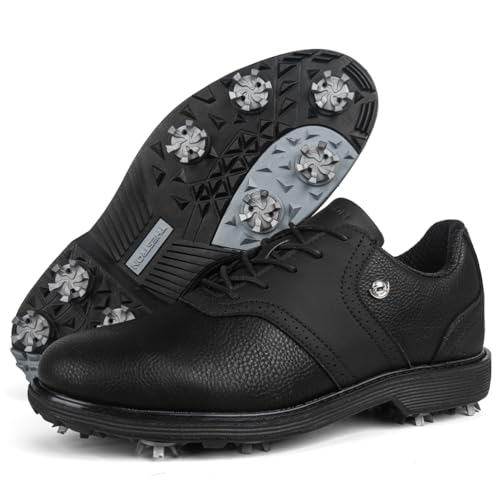 SDEQA wasserdichte Golfschuhe für Herren mit Spikes, lässige Golf-Sneaker für Golfsport, große Größe,C,45 EU SDEQA wasserdichte Golfschuhe für Herren mit Spikes, lässige Golf-Sneaker für Golfsport, große Größe,C,45 EU von SDEQA