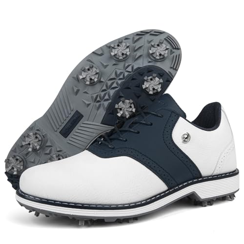 SDEQA wasserdichte Golfschuhe für Herren mit Spikes, lässige Golf-Sneaker für Golfsport, große Größe,D,40 EU SDEQA wasserdichte Golfschuhe für Herren mit Spikes, lässige Golf-Sneaker für Golfsport, große Größe,D,40 EU von SDEQA
