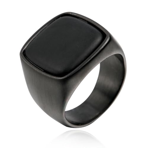 Personalisierter Retro-Ring für Herren, natürlicher Edelstein, Titanstahl, trendiger Titan-Stahlschmuck, 8, Metall, Zirkonia Personalisierter Retro-Ring für Herren, natürlicher Edelstein, Titanstahl, trendiger Titan-Stahlschmuck, 8, Metall, Zirkonia von SDEWFFWSA
