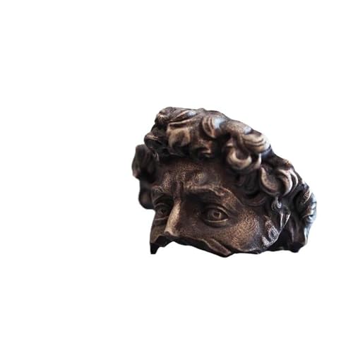 Renaissance David Offener Ring Retro Art Trend Index Finger Ring Herren, Metall, Zirkonia von SDEWFFWSA