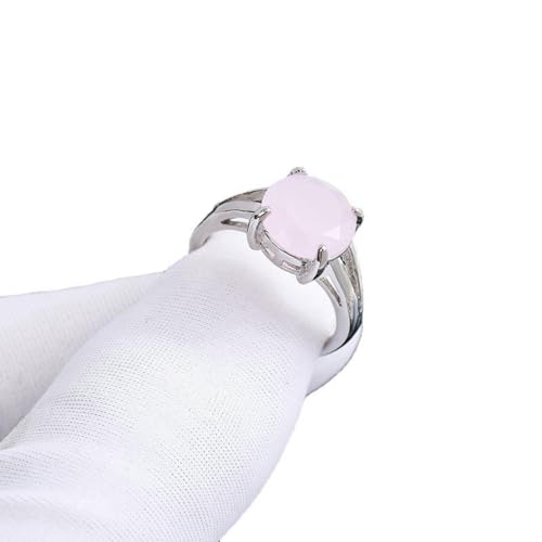SDEWFFWSA Modischer und schlichter Ring aus mattiertem Kristall in Pfirsichrosa, 9, Zirkonia SDEWFFWSA Modischer und schlichter Ring aus mattiertem Kristall in Pfirsichrosa, 9, Zirkonia von SDEWFFWSA