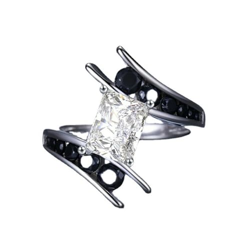 SDEWFFWSA Schmuck Kreative Form Persönlichkeit Quadrat Zirkon Weiblicher Ring Mode, 7, Zirkonia SDEWFFWSA Schmuck Kreative Form Persönlichkeit Quadrat Zirkon Weiblicher Ring Mode, 7, Zirkonia von SDEWFFWSA