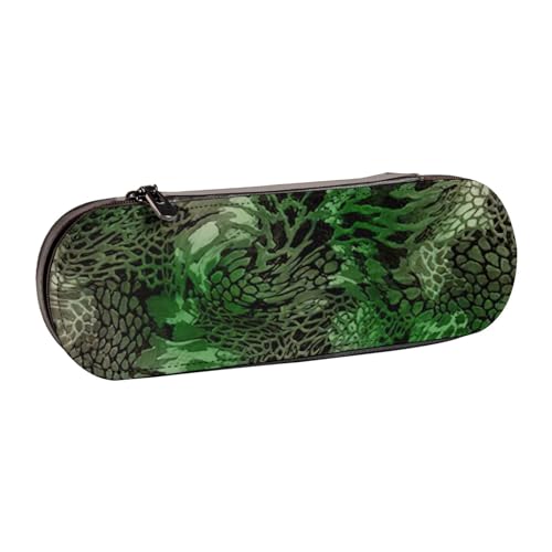 Federmäppchen aus Leder mit Schlangenmuster – vielseitiger Stifthalter aus Leder, für Reisen und den täglichen Gebrauch von SDFHU