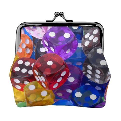 Games Dice Set Print Practicality Coin Purse Cute Mini Coin Pouch for Women (11.5 x 10.5 cm) Exquisite, Schwarz, Einheitsgröße von SDFHU