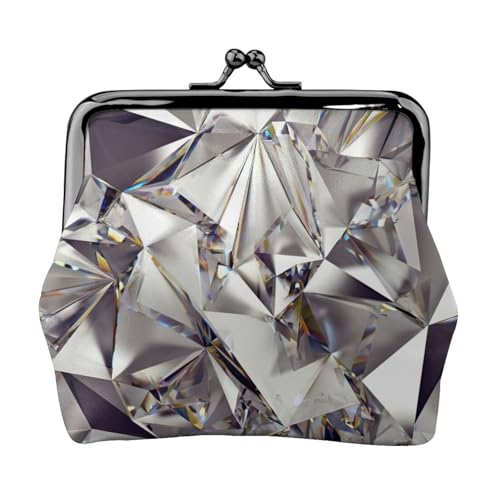 Geldbörse mit Diamantmuster, praktisch, niedlich, Mini-Münzbeutel für Damen (11,5 x 10,5 cm), exquisit, Schwarz, Einheitsgröße von SDFHU