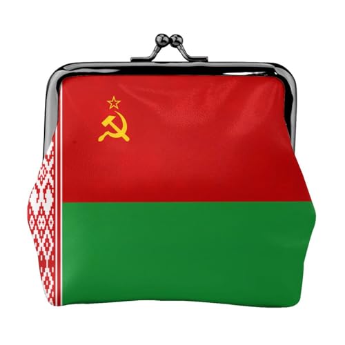 Geldbörse mit Flagge von Belarus, praktisch, niedlich, Mini-Münzbeutel für Frauen (11,5 x 10,5 cm), exquisit, Schwarz, Einheitsgröße von SDFHU