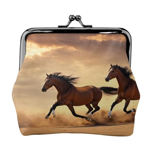 Geldbörse mit Pferdestreifenmuster, praktisch, niedlich, Mini-Münzbeutel für Frauen (11,5 x 10,5 cm), exquisit, Schwarz, Einheitsgröße von SDFHU