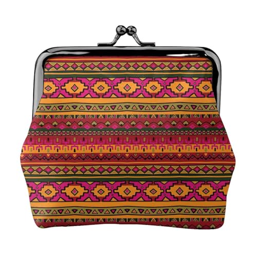 Mexikanische Volkskunst, Boho-Druck, praktische Münzgeldbörse, niedlich, Mini-Münzbeutel für Frauen (11,5 x 10,5 cm), exquisit, Schwarz, Einheitsgröße von SDFHU