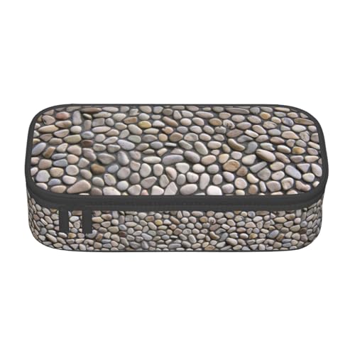 Multifunktionales Federmäppchen mit Kieselstein-Druck, Schreibwaren, Aufbewahrungstasche, Zubehör, Kosmetikartikel, Erwachsene von SDFHU