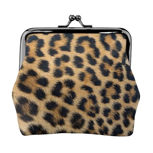 Rough Leopard Print Practicality Coin Purse Cute Mini Coin Pouch for Women (11.5 x 10.5 cm) Exquisite, Schwarz, Einheitsgröße von SDFHU