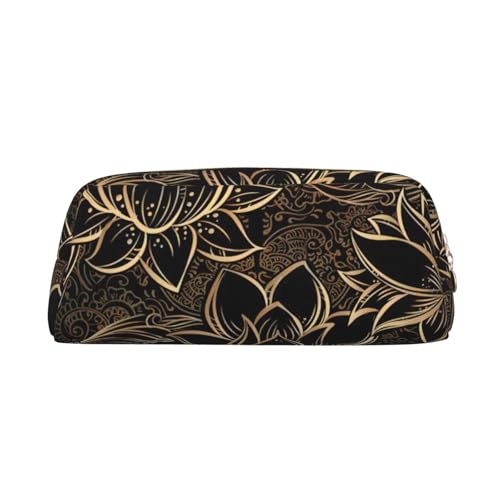SDFHU Boho Gold Lotus Blumen Druck Erwachsene Federmäppchen Vielseitiges Federmäppchen Reißverschluss Multifunktional Reißverschluss Federmäppchen SDFHU Boho Gold Lotus Blumen Druck Erwachsene Federmäppchen Vielseitiges Federmäppchen Reißverschluss Multifunktional Reißverschluss Federmäppchen von SDFHU