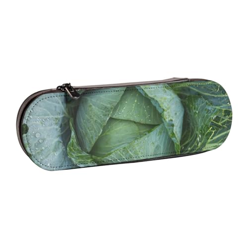 SDFHU Federmäppchen aus Leder mit hellem Kohlmuster – vielseitiger Stifthalter aus Leder für Reisen und den täglichen Gebrauch von SDFHU