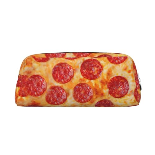 SDFHU Federmäppchen mit 3D-Pfefferoni-Druck, für Erwachsene, vielseitiges Federmäppchen mit Reißverschluss, multifunktionales Federmäppchen mit Reißverschluss von SDFHU