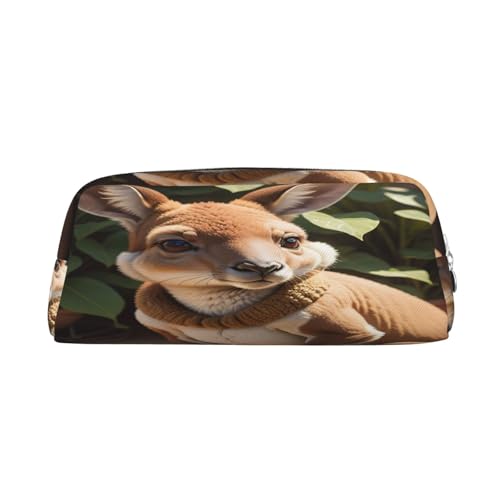 SDFHU Funny for Kangaroo Zoo Print Adult Pencil Bag Versatile Pencil Case Zipper Multifunctional Zipper Pencil Case von SDFHU