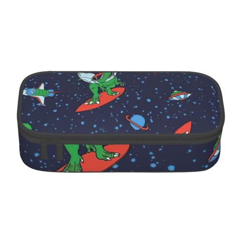 SDFHU Lustiges Federmäppchen, Motiv: Astronaut, Dinosaurier, Rakete, multifunktional, Schreibwaren, Aufbewahrungstasche, Zubehör, Kosmetikartikel, Erwachsene von SDFHU