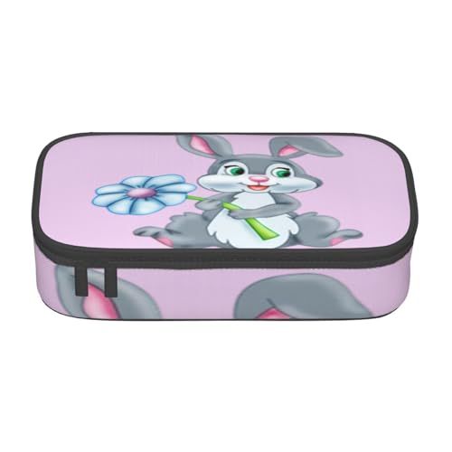 SDFHU Lustiges Federmäppchen mit Osterhasen-Druck, multifunktional, Schreibwaren, Aufbewahrungstasche, Zubehör, Kosmetikartikel, Erwachsene von SDFHU