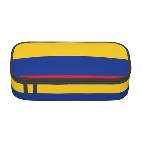 SDFHU Multifunktionales Federmäppchen, Motiv: Flagge von Kolumbien, Schreibwaren, Aufbewahrungstasche, Zubehör, Kosmetikartikel, Erwachsene von SDFHU