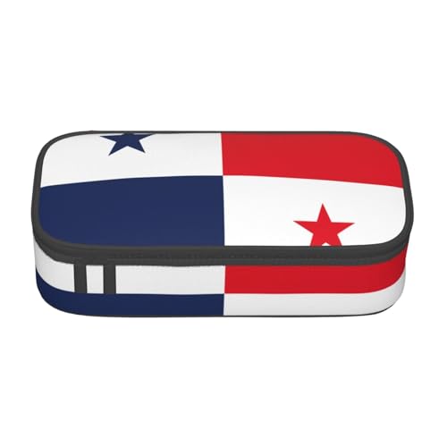 SDFHU Multifunktionales Federmäppchen, Motiv: Flagge von Panama, Schreibwaren, Aufbewahrungstasche, Zubehör, Kosmetikartikel, Erwachsene von SDFHU
