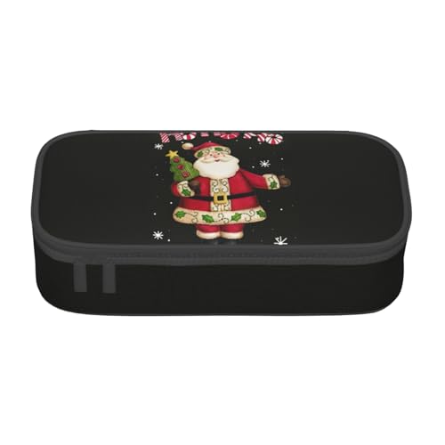 SDFHU Multifunktionales Federmäppchen mit Aufdruck "Merry Christmas", Schreibwaren, Aufbewahrungstasche, Zubehör, Kosmetikartikel, Erwachsene von SDFHU