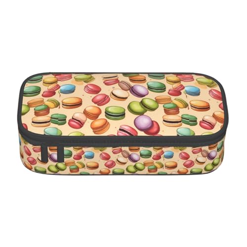 SDFHU Multifunktionales Federmäppchen mit Macaron-Keksgeschmack, Schreibwaren-Aufbewahrungstasche, Kosmetikartikel, Erwachsene von SDFHU