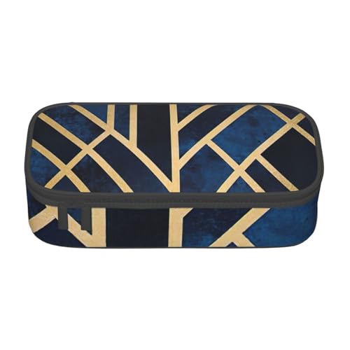 SDFHU Multifunktionales Federmäppchen mit abstraktem geometrischem Druck, Schreibwaren, Aufbewahrungstasche, Kosmetikartikel, Erwachsene von SDFHU