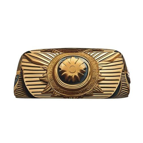 Sun Old Egyptian Timeless Grace Print Erwachsene Federmäppchen Vielseitiges Federmäppchen Reißverschluss Multifunktional Reißverschluss Federmäppchen von SDFHU