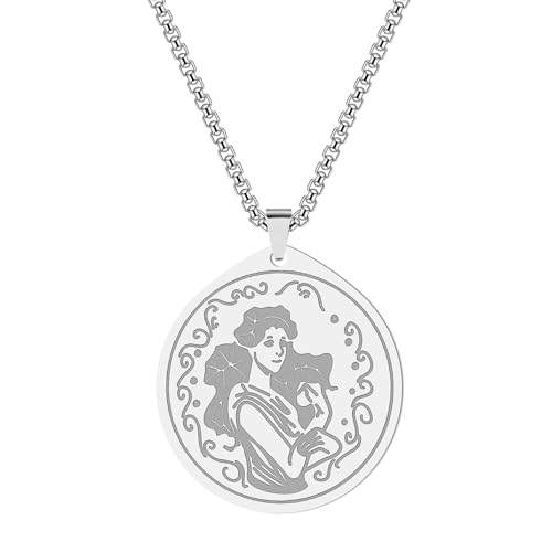 SDFXCDR Halskette Männer Persephone Göttin Der Fruchtbarkeit Halskette Das Reich Der Toten Herrin Der Unterwelt Tochter Von Demeter Und Zeu Abschlussgeschenke von SDFXCDR