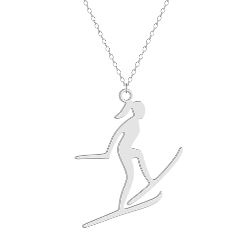SDFXCDR Herren Halskette Frauen Skifahren Mädchen Frauen Halskette Anhänger Halsband Halskette Mode Sport Skater Schmuck Kind Trend Geschenk SDFXCDR Herren Halskette Frauen Skifahren Mädchen Frauen Halskette Anhänger Halsband Halskette Mode Sport Skater Schmuck Kind Trend Geschenk von SDFXCDR