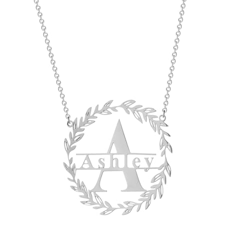 SDFXCDR Herren Halsketten Personalisierte Name Kranz Halskette Custom Schmuck Handgemachte Namensschild Anhänger Frauen Geschenke Dankeschön Lehrer Geschenke von SDFXCDR
