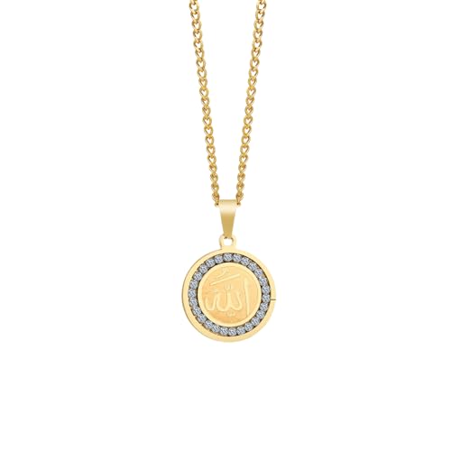 SDFXCDR männer halskette GOLD COLOR FILLED ARABIC WORD ALLAH MOSLEM ISLAM CALLIGRAPHY DISC MEDALLION CZ EDGE NECKLACE PENDANT BAILS FOR JEWELRY einschulungsgeschenke jungen SDFXCDR männer halskette GOLD COLOR FILLED ARABIC WORD ALLAH MOSLEM ISLAM CALLIGRAPHY DISC MEDALLION CZ EDGE NECKLACE PENDANT BAILS FOR JEWELRY einschulungsgeschenke jungen von SDFXCDR