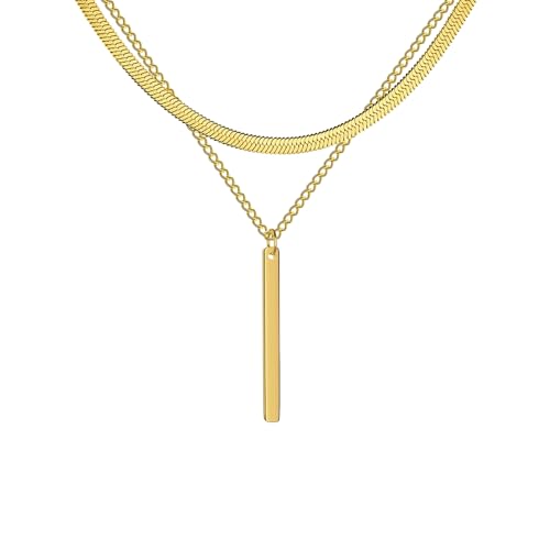 SDFXCDR männer halskette Necklaces Minimalist Stick Pendant Layered Snake Chains Collar Choker For Women Girl Jewelry Friend Gift einschulungsgeschenke jungen SDFXCDR männer halskette Necklaces Minimalist Stick Pendant Layered Snake Chains Collar Choker For Women Girl Jewelry Friend Gift einschulungsgeschenke jungen von SDFXCDR