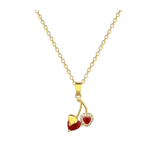 SDFXCDR necklace herren halskette Rotes Herz Zirkon Kirsche Halskette für Frauen Mädchen Wunderschöne Halskette Geschenk SDFXCDR necklace herren halskette Rotes Herz Zirkon Kirsche Halskette für Frauen Mädchen Wunderschöne Halskette Geschenk von SDFXCDR