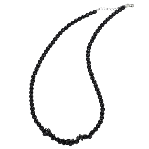 SDFXCDR personalisierte Halskette, einzigartige Männer Halskette 20 Zoll kurzer Choker Kragen unregelmäßige Howlith Tiger Augen Stein Hals Zubehör Meditation Heilung Colar Geschenk von SDFXCDR