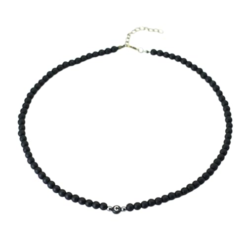 SDFXCDR personalisierte Halskette, neue Männer Initiale Halskette 6mm Onyx Naturstein Kragen Hiphop Rock Choker Collier Halsschmuck Vorname Colar Erkek Kolye Geschenk von SDFXCDR