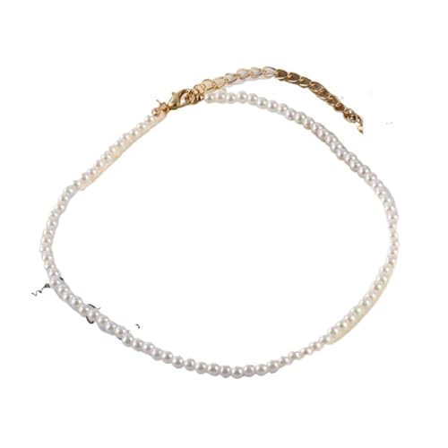 SDGBCXD, Goldfarbene Halskette mit Blumenanhänger for Damen, böhmische kleine Gänseblümchen-Perlenkette, Kragenhalskette, weiblicher Schmuck, Geschenke,Halsketten von SDGBCXD