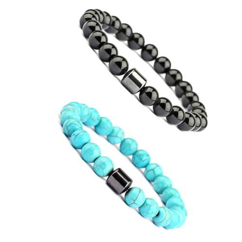 SDGBCXD Anti-Angst Armbänder, Anti-Alkohol-Armband, Stoppen Sie das Trinken von Alkohol, Alkohol for Männer und Frauen, Linderung von Angstzuständen und Stress(G+H) von SDGBCXD