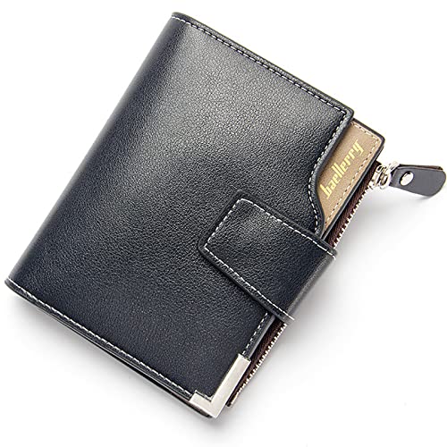 SDGBCXD Brieftasche, Geldbörse Herren Leder Kreditkartenetui Smart Wallet mit Münzfach(Blu) von SDGBCXD