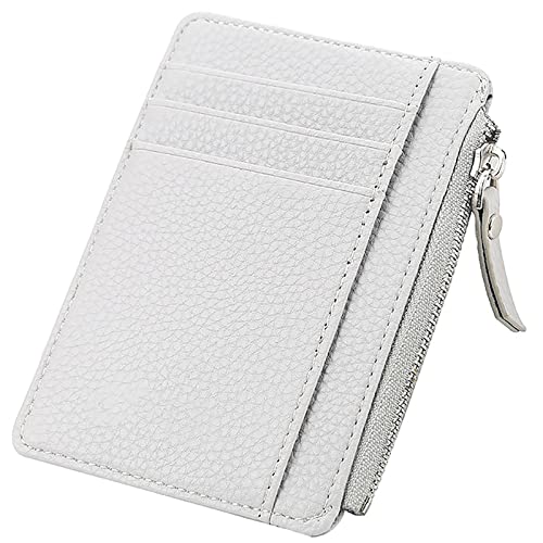 SDGBCXD Brieftasche, Geldbörsen Herren Multifunktionale Blockierleder-Schlanke Geldbörse Kleines und kompaktes Design Echtes Leder(Grijs) von SDGBCXD