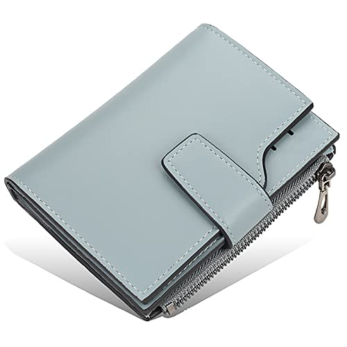 SDGBCXD Brieftasche, Geldbörsen Herren Multifunktionale Blockierleder Schlanke Geldbörse Kreditkartenhalter Superschlanke Minimalistische Fronttasche(Blue1) von SDGBCXD
