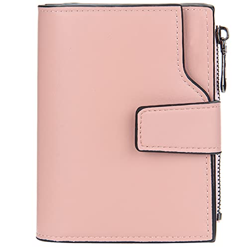 SDGBCXD Brieftasche, Geldbörsen Herren Multifunktionale Blockierleder Schlanke Geldbörse Kreditkartenhalter Superschlanke Minimalistische Fronttasche(Pink1) von SDGBCXD