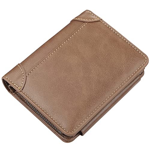 SDGBCXD Brieftasche, Geldbörsen for Herren, Blockiergeldbörse, minimalistische for mit schmaler Geldbörse, dreifach gefaltete aus Kohlefaserleder for(Unique Colour) von SDGBCXD