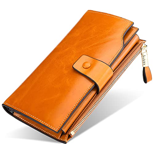 SDGBCXD Brieftasche, Geschützte Soft TouchKreditkarten-Geldscheinfächer Echtes Leder Herren-Geldbörse(Unique Colour) von SDGBCXD