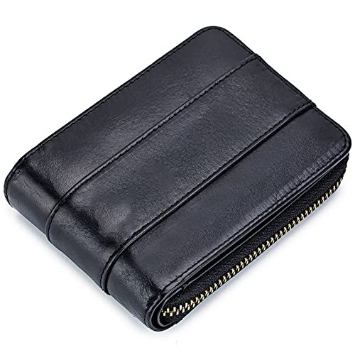 SDGBCXD Brieftasche, mit Blockierung, lässiger Wechsel des Führerscheins, multifunktionale Kartensteckplatz-Geldbörse(Black,Without Box) von SDGBCXD