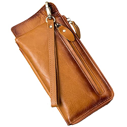 SDGBCXD Brieftasche, mit blockierendem Soft Touch Slim Herren-Geldbörse(Oranje) von SDGBCXD