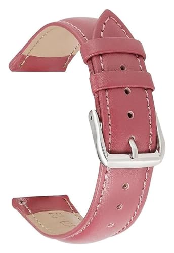 SDGBCXD Uhrenarmband, Buntes Lederarmband for Uhren, 14–22 mm, Ersatz-Uhrenarmband for Uhrenzubehör(Purple,14mm) von SDGBCXD