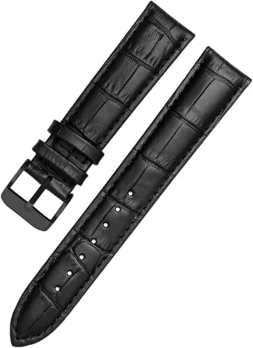 SDGBCXD Uhrenarmband, Lederarmband 10 mm – 24 mm Uhrenarmband Uhrenarmband for Männer und Frauen Uhrenersatzzubehör(Black Black,12mm) von SDGBCXD