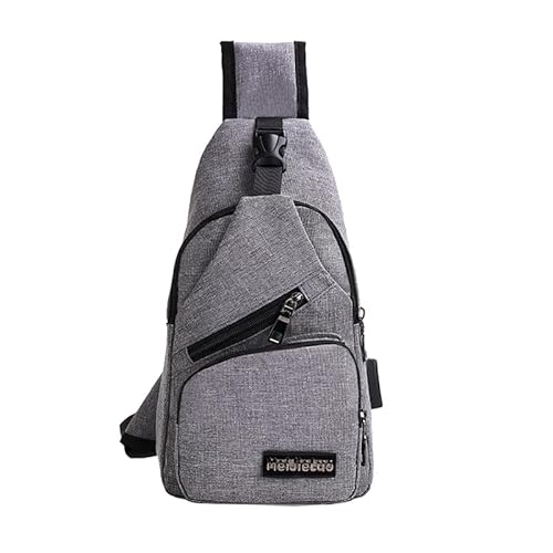 SDINAZ Wasserdichter Canvas Schulterrucksack Vintage Unisex Herren Kleiner Sling Rucksack Umhängetasche Umhängetasche Outdoor Sport Freizeit,Grau SDINAZ Wasserdichter Canvas Schulterrucksack Vintage Unisex Herren Kleiner Sling Rucksack Umhängetasche Umhängetasche Outdoor Sport Freizeit,Grau von SDINAZ