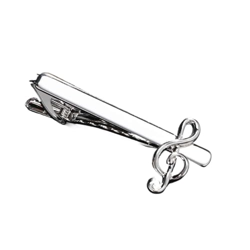 Krawattennadel Krawattenklammer for Herren, Violinschlüssel, Klavierpartitur, Krawattenklammer, Musiknote, Krawattenklammer, Manschettenknöpfe, Business-Krawattenklammer, Krawattenklammern von SDIUAKBV