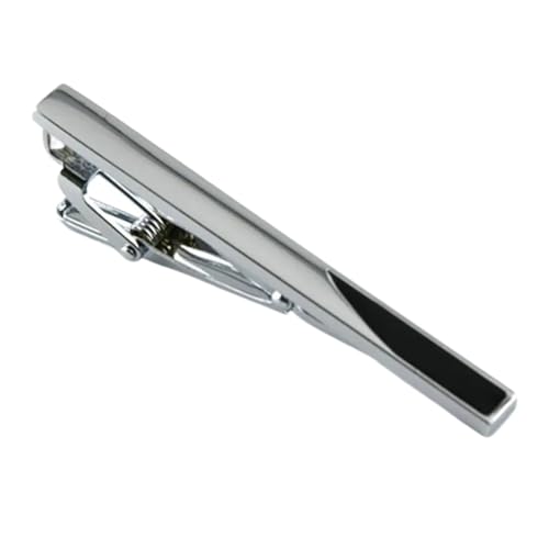 Krawattennadel Schlichte Herren-Krawattenklammer, schwarze Krawattenklammer, Kupferlegierung, Schmuck-Krawattenklammer for geschäftliche Hochzeit von SDIUAKBV